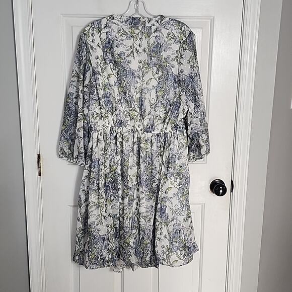 Torrid Pristine Floral Mini Clip Dot Front Keyhole Dress, NWT - Picture 8 of 8